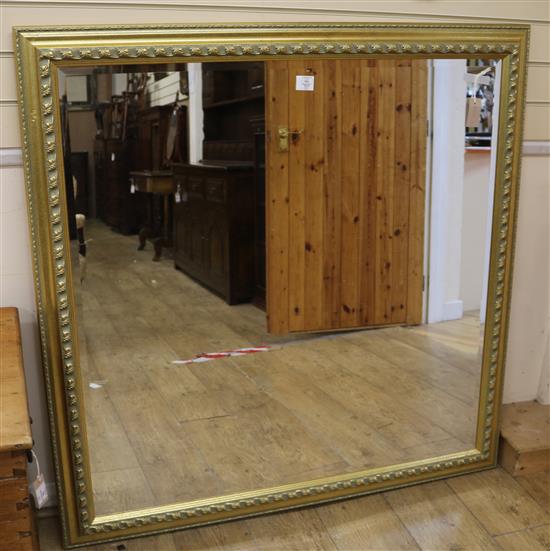A large square gilt mirror W.122cm